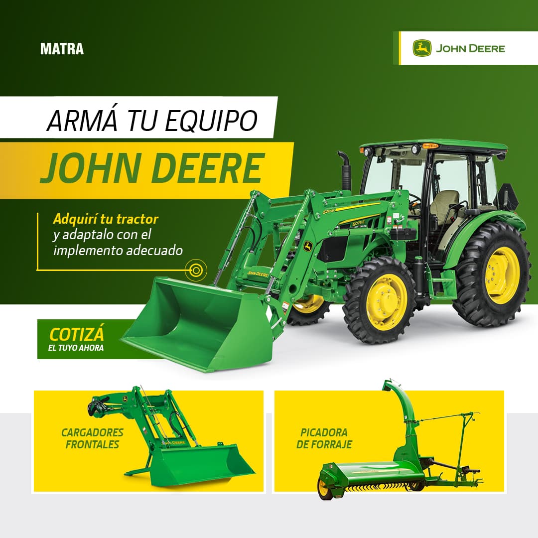 Implementos equipos John Deere