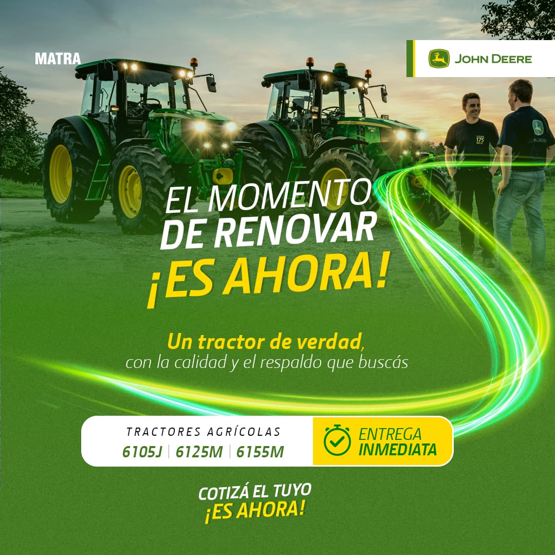 Tractores agrícolas John Deere