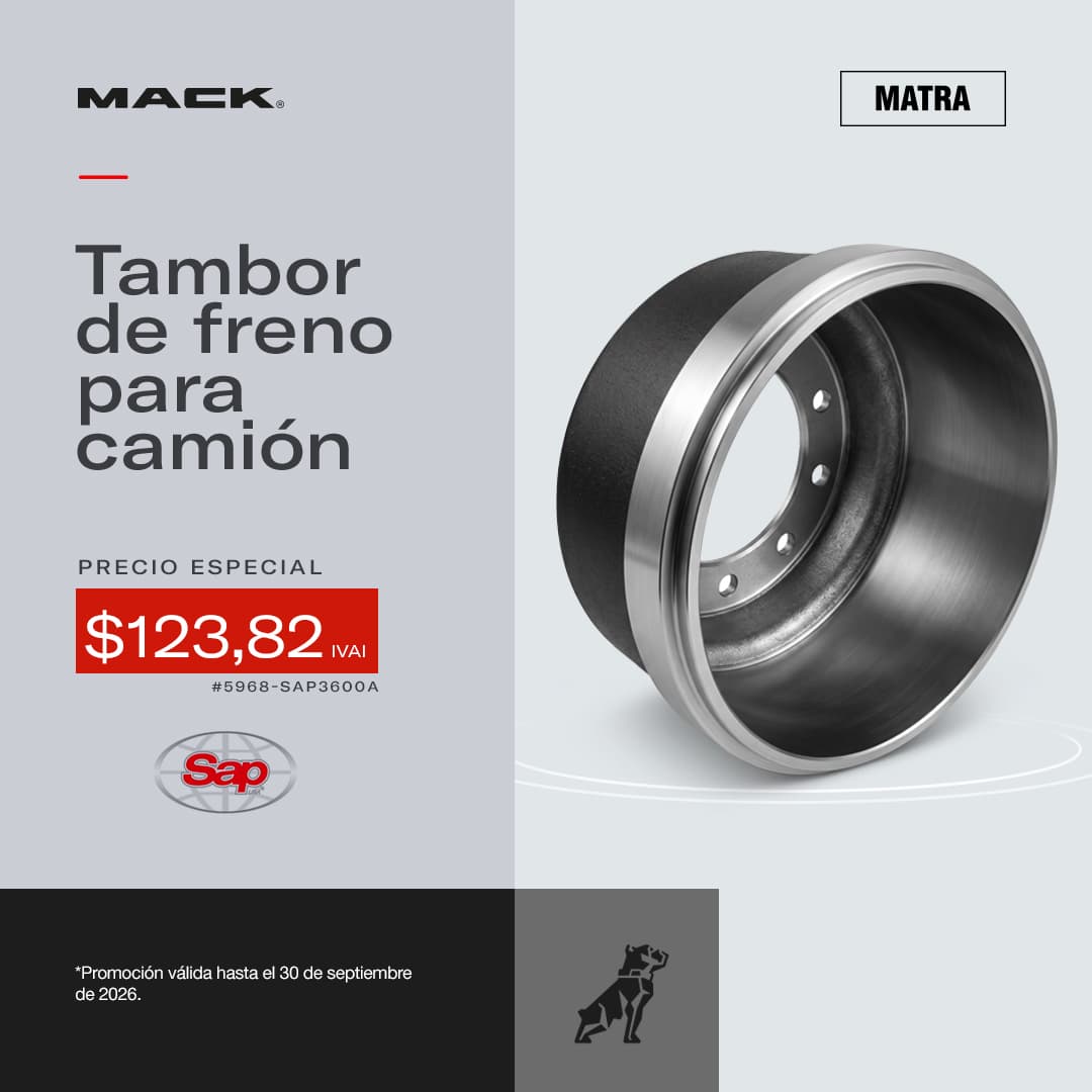 Tambor de freno para camión
