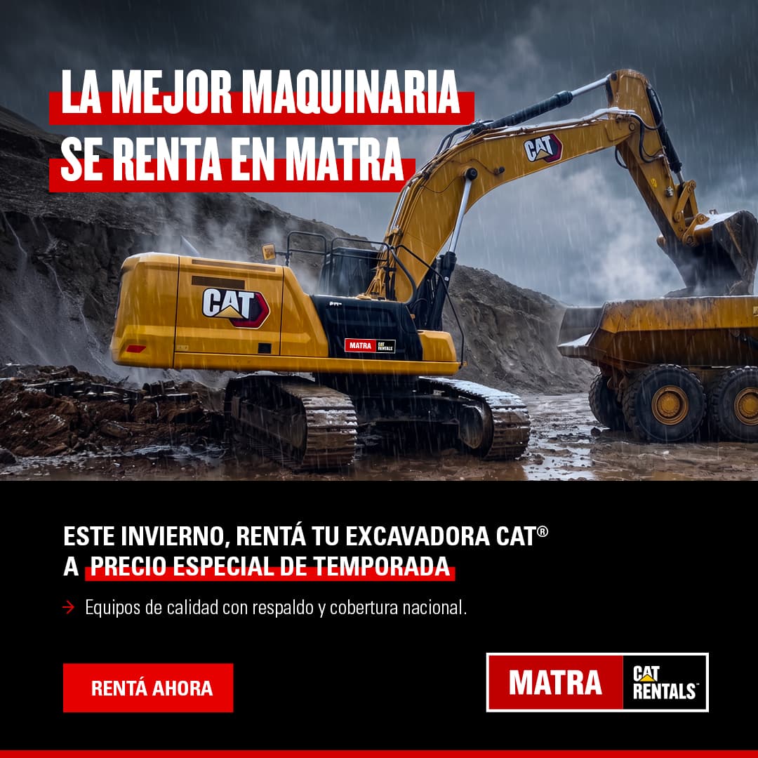 Renta de excavadoras Cat
