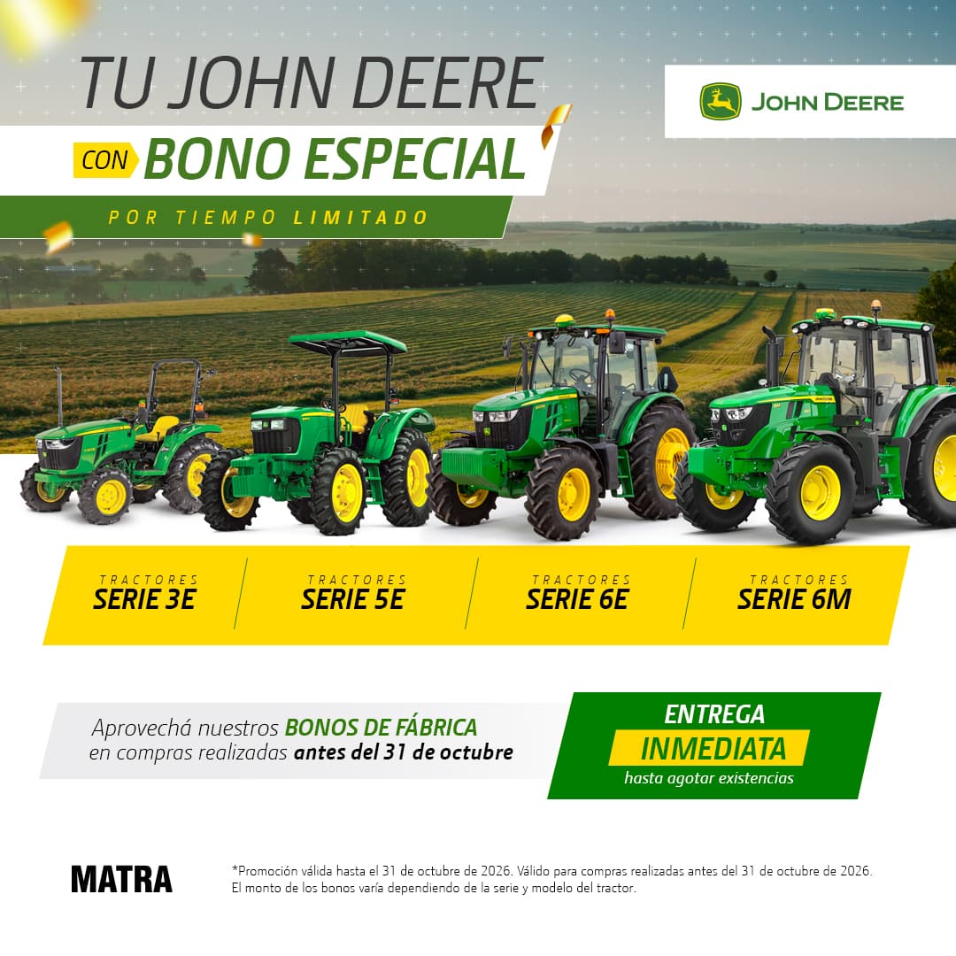 Tu John Deere con bono especial